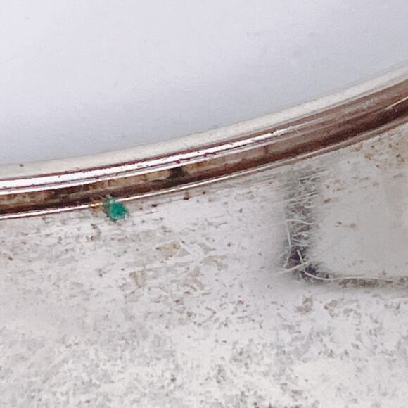 VTG Mid Century Hinged Bangle Grapevine Scroll 1950s Ornate Silver Tone Bracelet - Picture 8 of 13